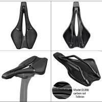 Sillín De Bicicleta MTB/Road UD Carbono 245x139mm Asiento Ciclismo Holes Chassis De Nylon Nariz Corta Herramientas No Incluidas - details 5