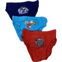 Spiderman Pack 3 Slips Niño - 100% Algodón - Tallas 2/3, 4/5, 6/8 - Colores Marino, Rojo, Azul - details 2