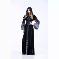 Vestidos Medievales para Mujer,Negra Grandes Gótico Vampiro de Calavera Vampira - details 2