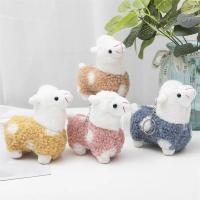 Juguete De Peluche Alpaca Lindo Para Niños Muñeco De Peluche Suave Decoración De Cumpleaños Regalo Para Niñas Y Niños Con Llavero Colgante - details 4