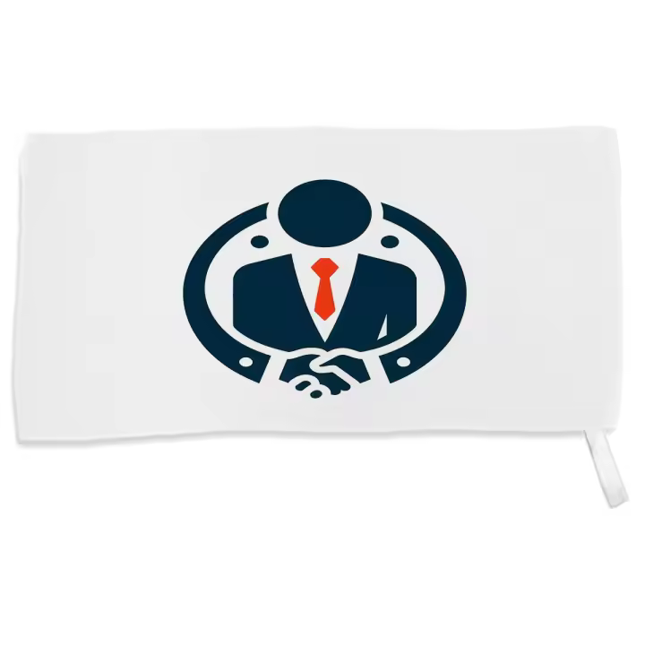 MERCHANDMANIA TOALLA PEQUEÑA ABSORBENTE logo profesional vendedor negocios suave personalizada con cinta elastica - 1