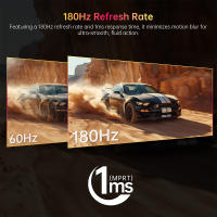 KTC Monitor Gaming Curvo de 27 ”, 180Hz, 2K QHD 2560 x 1440, 1ms, HVA 1500R Sin Marco, FreeSync & G-Sync, 16:9, 120% sRGB_4000:1_250cd/m²_3ms _Flicker-Free_ Low Blue Light, Pantalla de reducción de luz Azul, DP1.4, HDMI2.0, H27S17 - details 4