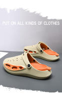 Zapatillas De Verano Para Hombre Antideslizantes Sandalias Transpirables Flip Flops Clogs Moda Sandalias De Playa Jardín - details 1