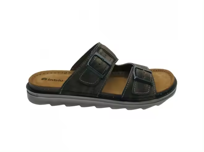 Sandalia Hombre Estilo Chancla Inblu BU000016 Marrón - 1