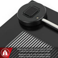 MAGEFESA GOODFIT 1500 Báscula de Baño de Color Negro con Pantalla de 75x31mm, Batería de Litio, Sensor de Alta Precisión - details 4