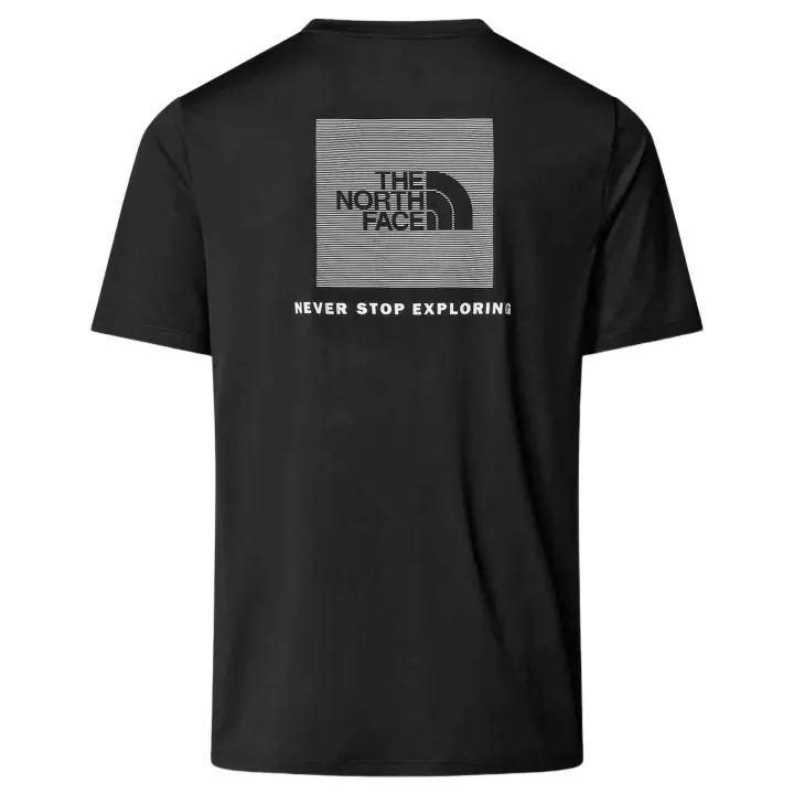 Camiseta de Manga Corta The North Face 24/7 S/S Redbox para hombre en color negro - 1