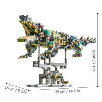 Kit De Construcción De Criatura Mechanical De Cocodrilo Mysterious Swamp Creativo Regalos Para Niñas Y Niños Bloques De Construcción Pequeños Compatible Con Lego Material PP - details 5