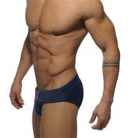Nuevos Briefs De Natación Para Hombres Sexy Buzo De Playa Corto De Baño Con Pouch Bajo Y Estampado Geométrico Poliéster Spandex - details 2
