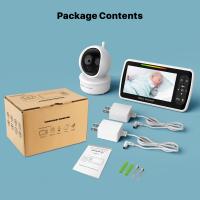 Vigilabebés-Baby Monitor de vídeo para bebés de 5 pulgadas con cámara y audio con zoom remoto Pan-Tilt. Baterías de cuna con modo VOX de conversación bidire,Envío rápidoccional,960ft Vigilabebés de largo alcance con cámara y audio. - details 10