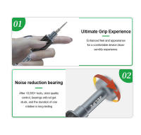 RELIFE RL-729 Set De Destornilladores De Fibra De Carbono Y Acero Para Desmontaje De Cables Y Plugs De Teléfonos Móviles Incluye Destornillador Cannon King Y0.6/0.8/+1.5/+2.5/T1 Con Mango Multifuncional Y Resistente Al Desgaste - details 7