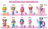 KOOKYLOOS Serie Pet Party Lucy, Daisy y Alice o Katie, Diana y Emma. Pack de 3 muñecas coleccionables. Cada muñeca incluye 3 caras diferentes, mascota, ropa, zapatos de moda y accesorios. - details 7