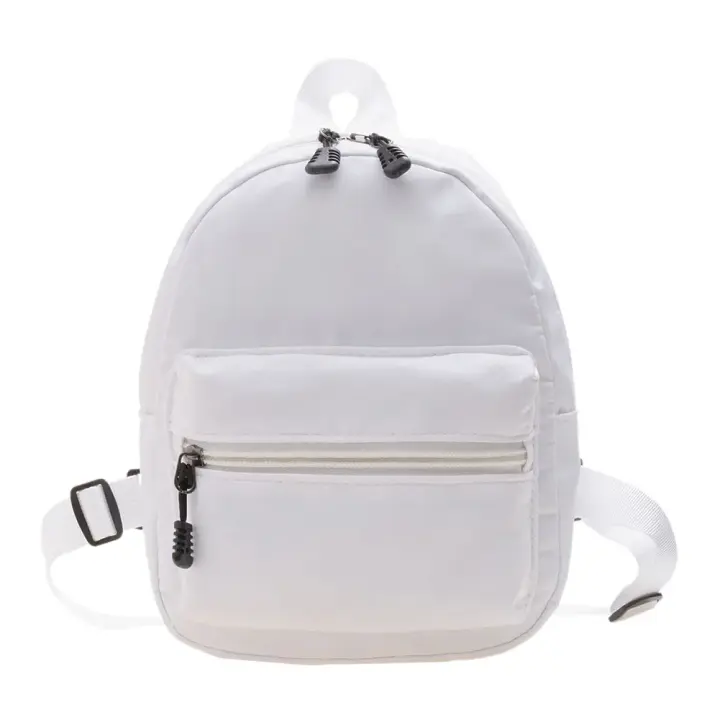 Mochila Preppy Mini De Nylon Para Niñas Y Mujeres Bolso De Viaje Pequeño a Prueba De Agua Casual Solida Rucksack Con Cierre De Cremallera Y Hebilla - 1
