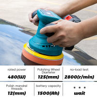 pulidor eléctrico inalámbrico de 2800rpm, herramienta rotativa de encerado para coche, multifunción, para batería Makita de 18V - details 5