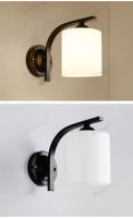 Lámpara De Pared E27 Sconce Retro De Hierro Para Decoración De Sala De Estar Y Dormitorio Iluminación Nórdica Con Interruptor Luz De Pared Interior - details 8