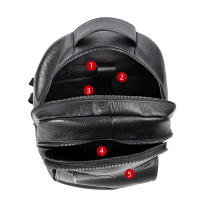Mochipa De Cuero Autentica 100% para hombre, Morral para orden portátil de 14 pulgadas, de viaje, a la moda - details 3