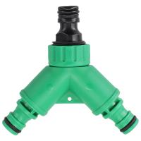 Conector De Jardín 2 En 1 Adaptador De Tubo De Agua Válvula De Tres Caminos En Forma De Y Con Interruptor Plástico Para Jardín - details 11