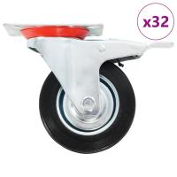 vidaXL Ruedas Giratorias con Frenos Dobles con Diámetro 100mm Materiales Cantidad 4 unidades,  8 unidades,  12 unidades y mas - details 3