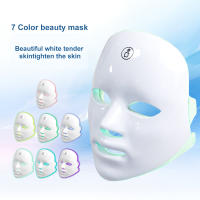Máscara De Luz LED Para El Rostro Con Carga USB 7 Colores Terapia Fotónica Belleza Anti-Edad Rejuvenecimiento Piel Blanqueadora Cuidado De La Piel - details 0