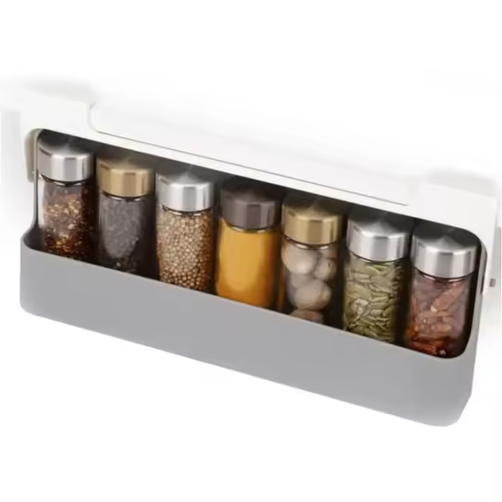 Organizador de estantes para especias: Organizador de especias Con 6 frascos de especias GRATIS Estante para especies de cocina Para el interior del Armario - 1