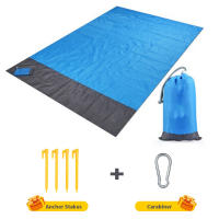 Manta De Playa Plegable Y Ligera Impermeable Para Camping Y Picnic Tamaño 210cmX200cm Alfombra De Campo Portátil Para Exterior - details 9