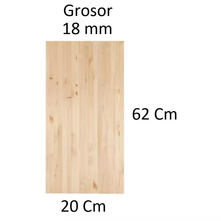 TABLERO DE MADERA MACIZA ALISTONADA DE PINO DE 18 MM VARIAS MEDIDAS - 1