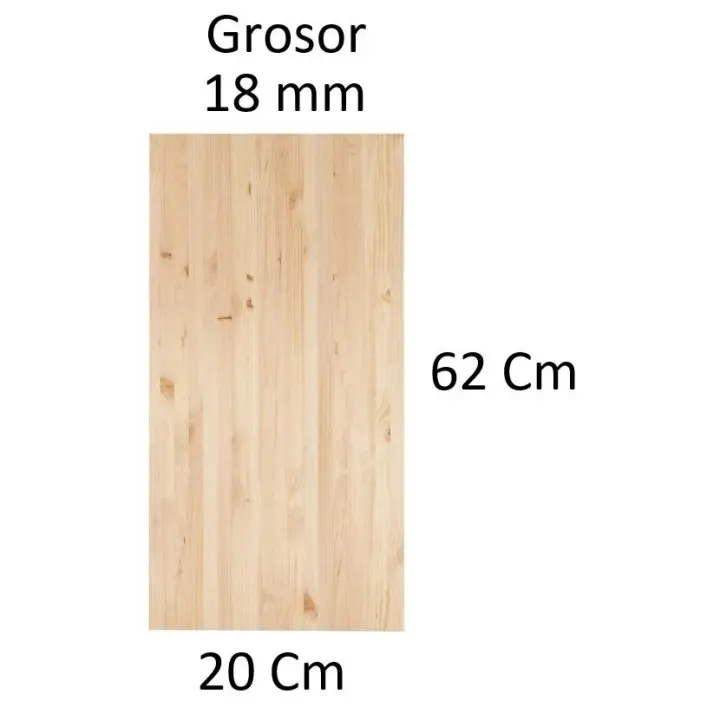 TABLERO DE MADERA MACIZA ALISTONADA DE PINO DE 18 MM VARIAS MEDIDAS - 1