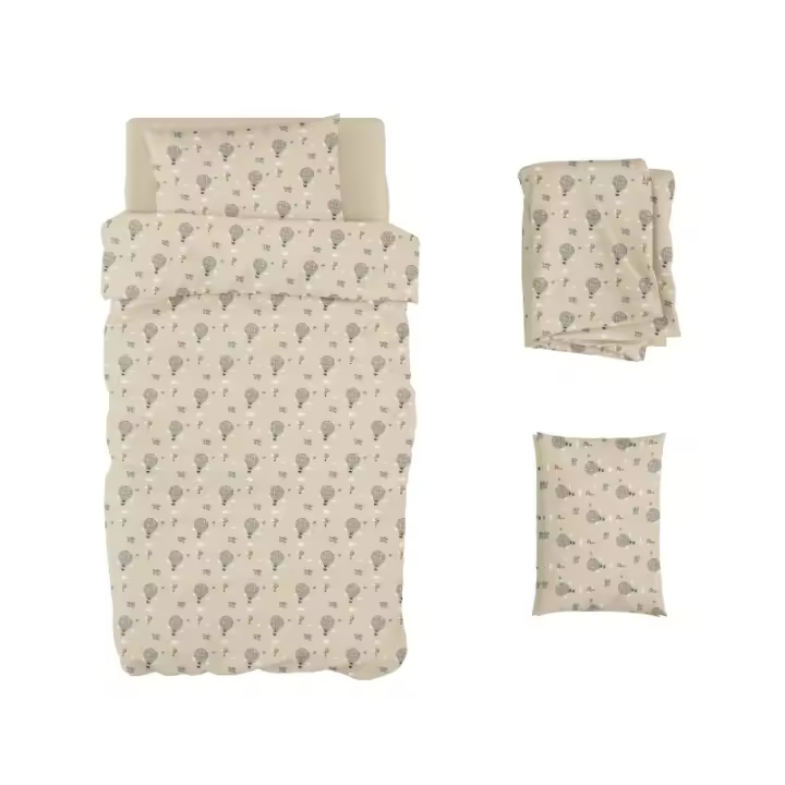 FUNDA DE EDREDÓN KIDS 150X200CM/ALMOHADA 45X75+15CM 100% ALGODÓN.Juego de sábanas ligero, suave, fresco. Infantil, Niño y Niña，Modernas, 100% Poliéster, Hipoalergénicas - 1