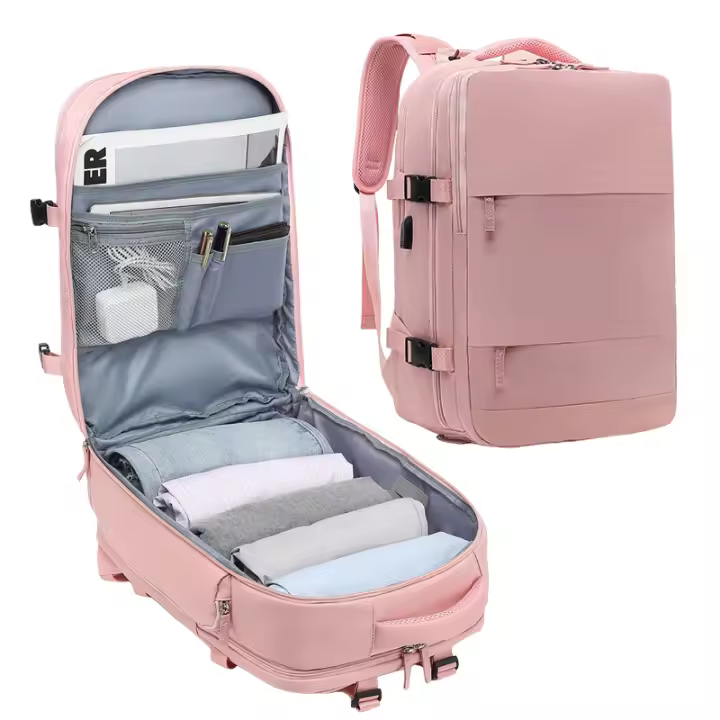 Mochila de Viaje para Cabina de Avión 45x36x20  para Vueling, EasyJet, Ryanair  Equipaje de Mano Impermeable y Espaciosa con Compartimento para Zapatos y Puerto USB  Mochila Antirrobo Multifuncional para Viajes y Es ( 2350 2210-002 1288 ) - 1
