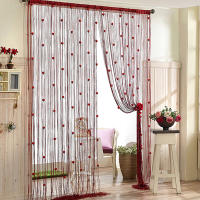 Cortina De Encaje Floral Romántica Con Borlas Para Decoración De Sala De Estar Y Salón De Belleza Divisoria De Puerta Translúcida Y Elegante - details 0