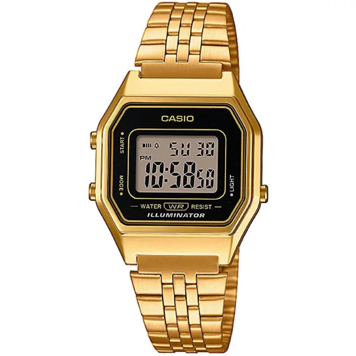 Reloj Casio Vintage Mujer Iconic Eslabones Acero IP Dorado - 1