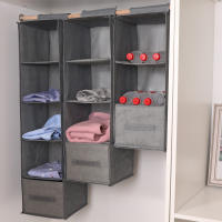 Organizador De Armario Colgante Con Estante Para Ropa Y Cuellos Collapsible Almacenamiento En Armario Para Ordenar Ropa Y Accesorios - details 10