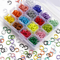 100Pcs Anillos De Salto Abiertos Colores 1.2x10mm Para Creación De Joyas DIY Accesorios Y Suministros De Metal Para Manualidades - details 0