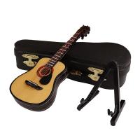 Guitarra Clásica Miniatura De Madera Instrumento Musical Decoración Para Dormitorio Y Sala De Estar Regalo Elegante Retro - details 4