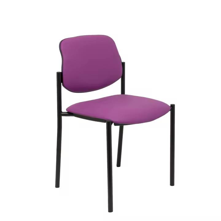 Piqueras Y Crespo Silla Fija Villalgordo Similpiel Morado - 1