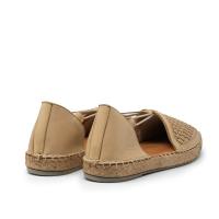 Alpargatas de mujer TOP3 SR25487 041 CAMPING YUTE ELASTICOS PIEL PASADOS BEIG 36008 25V - details 1