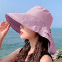 Gorro De Paseo Para Mujer Verano Protección UV Amplio Con Cola De Caballo Plegable Para Playa Y Viajes Estilo Panama - details 9