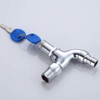 Lavadora Grifo Lavado con llave Grifo antirrobo con cerradura Grifo portátil con cerradura Adecuado para jardín, baño o lavadora Lavado de sala de alquiler, Plata - details 2