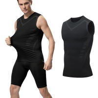 Chaleco Deportivo Para Hombres Running Camiseta Corta Secado Rápido Sin Mangas Seda Hielo Entrenamiento De Baloncesto Ropa De Fitness Verano Delgado - details 1