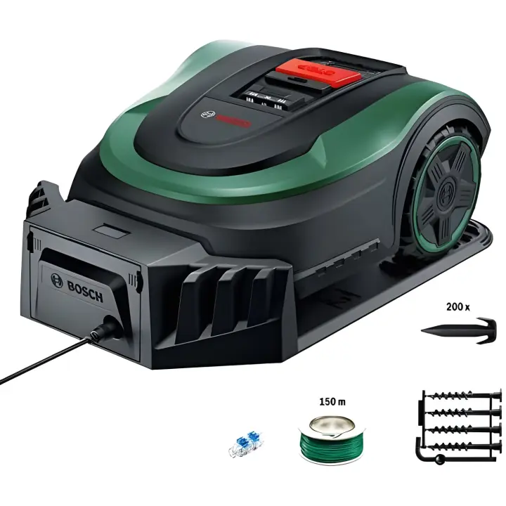 Robot Cortacésped Bosch Indego S+ 500 con Batería y Aplicación - 1