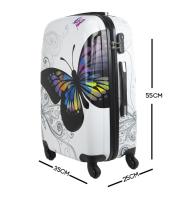 Coshano Maleta de cabina equipaje de mano viaje avión 4 ruedas giratorias 360º  55x35x25cm - details 1
