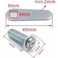 Cerradura de leva extra larga con código de llave 8025, cerradura de RV resistente a la intemperie de 2 ", cajón grueso y puertas de comentarios, reemplaza la cerradura CH751. - details 0