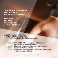 LOV2B Cuello & Escote Reafirmante. Reduce las arrugas, disminuye la flacidez, unifica el tono de la piel del escote e ilumina. Con 6 activos biotecnológicos de última generación (células madre, EGF, Péptidos biomiméticos y activadores mitocondriales). - details 1