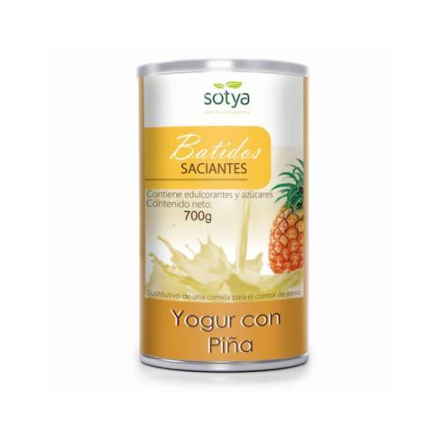 SOTYA BATIDO SACIANTE YOGUR-PIÑA 700 gramos    grasa, perder peso, bloquear grasa, reducir peso