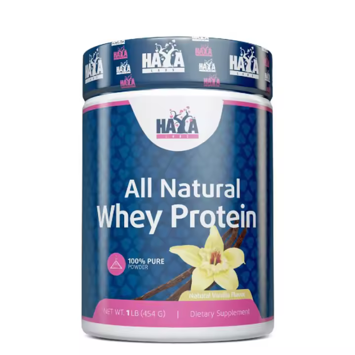 HAYA LABS 100% Pure All Natural Whey Protein - 454G. Vanilla - 1