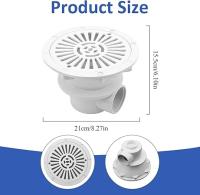 Cubierta de drenaje de piscina, reemplazo de cubierta de drenaje de ABS desmontable antiobstrucción, accesorios de de salida de agua para accesorios de piscina, de de - details 4