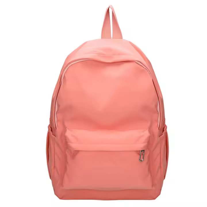 Bolso De Hombro Preppy En Color Sólido Bolsa Escolar De Nylon Bolsa De Deporte Y Viaje Para Mujeres Chicas Y Adolescentes Blanco - 1