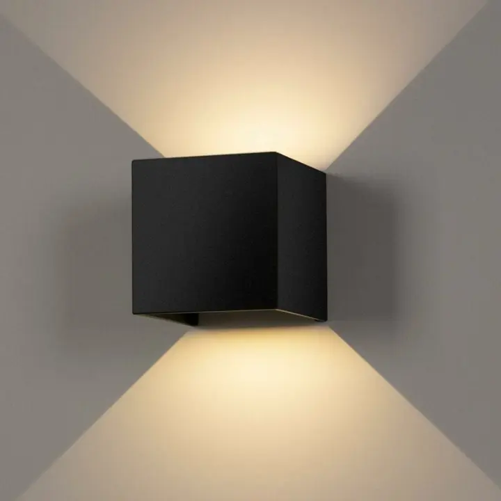 SOMY Aplique LED, Aplique de Pared Interior/Exterior de 6 W, Lámpara de Pared LED Impermeable IP65 Diseño de lámpara Ajustable Arriba Abajo Luces de Pared Blancas cálidas 3000 K Aplique de Pared LED - 1