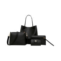Juego De 4 Bolsos Para Mujer Estilo Elegante Monedero De Cuero PU Bolso De Hombro Mensajero Bolso De Mano Moda Accesorio Decorativo Para Mujer - details 3