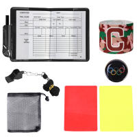 Set De Uniforme De Árbitro De Fútbol Profesional Con Tarjetas Rojas Y Amarillas Para Partidos De Fútbol Supplies De Registro De Juegos - details 2