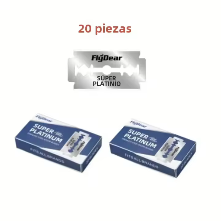 Juego De Afeitado Tradicional Para Barba Doble Fuerza Cuchillo De Seguridad Para Hombres Accesorios De Peluquero Cuchillo De Afeitar De Acero Inoxidable - 1